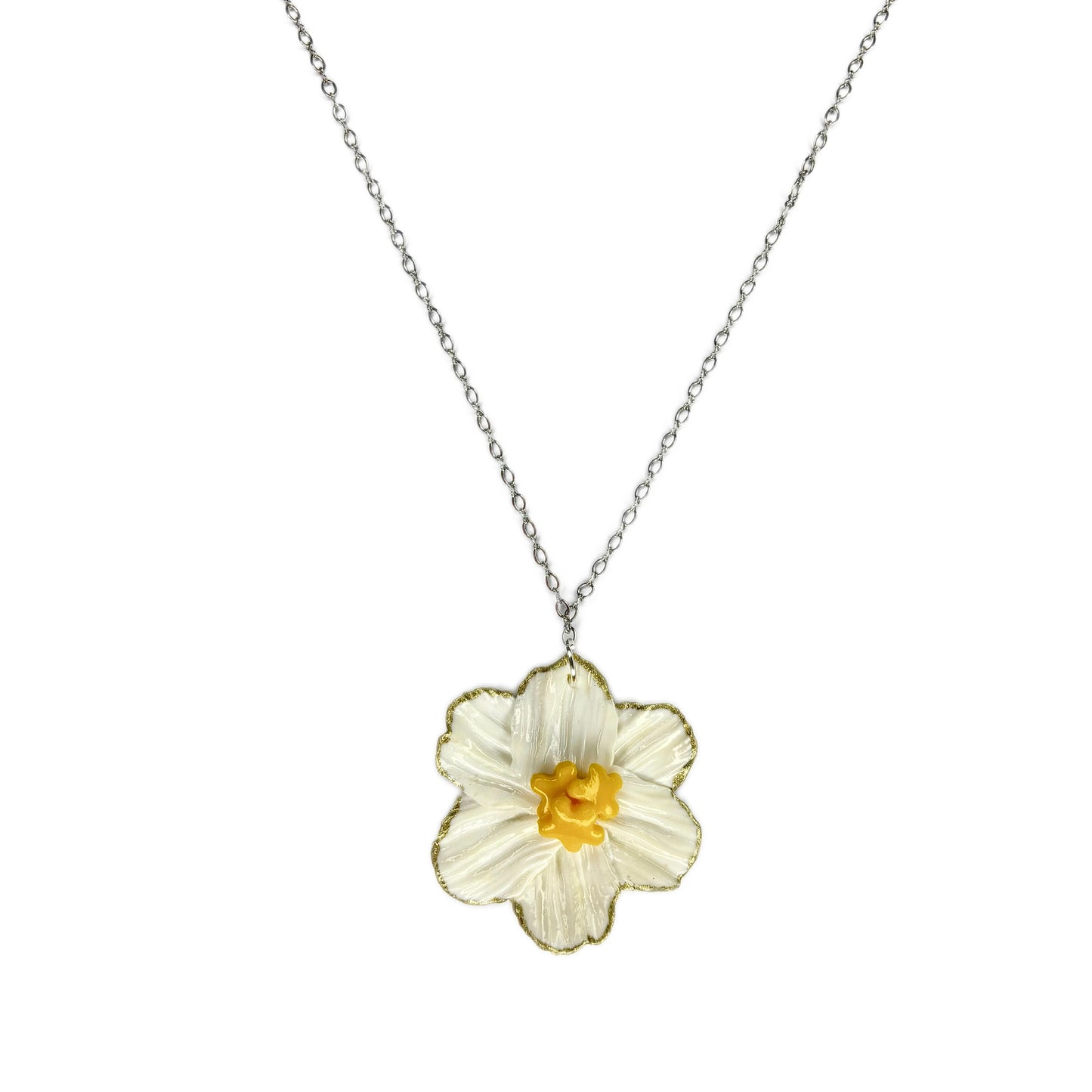 Daisy Do Necklace with Gold Edging