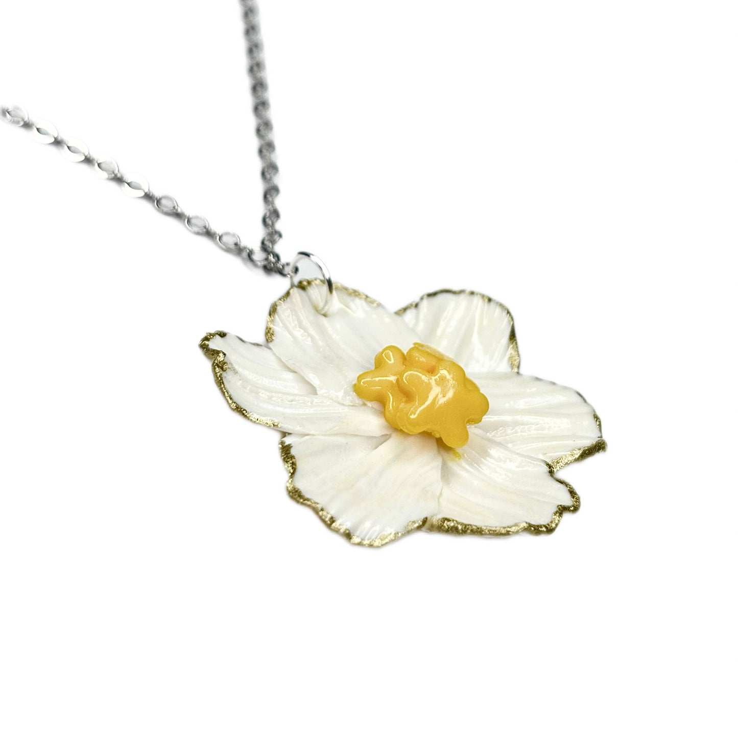Daisy Do Necklace with Gold Edging